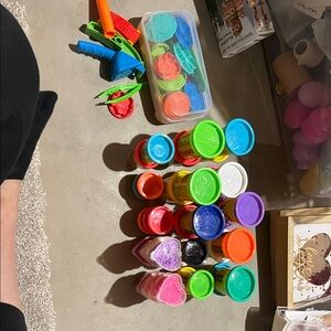 Colorful Play-Doh Set and foam set with Tools.